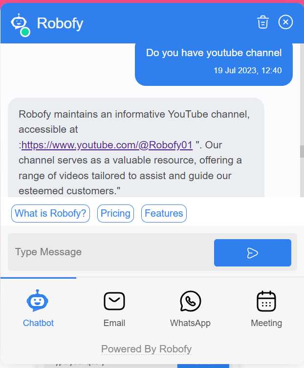 test chatbot