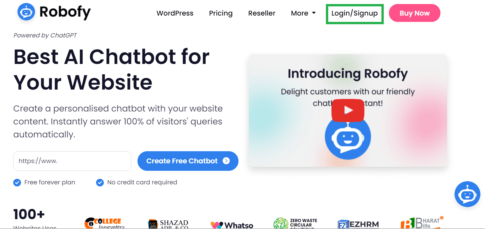 robofy ai chatbot