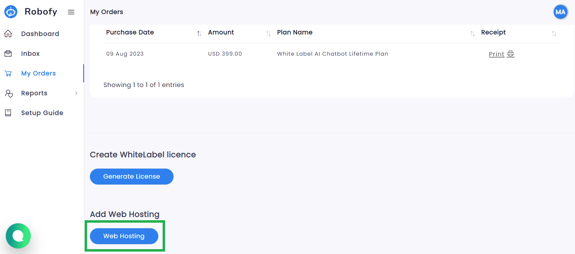 generate license