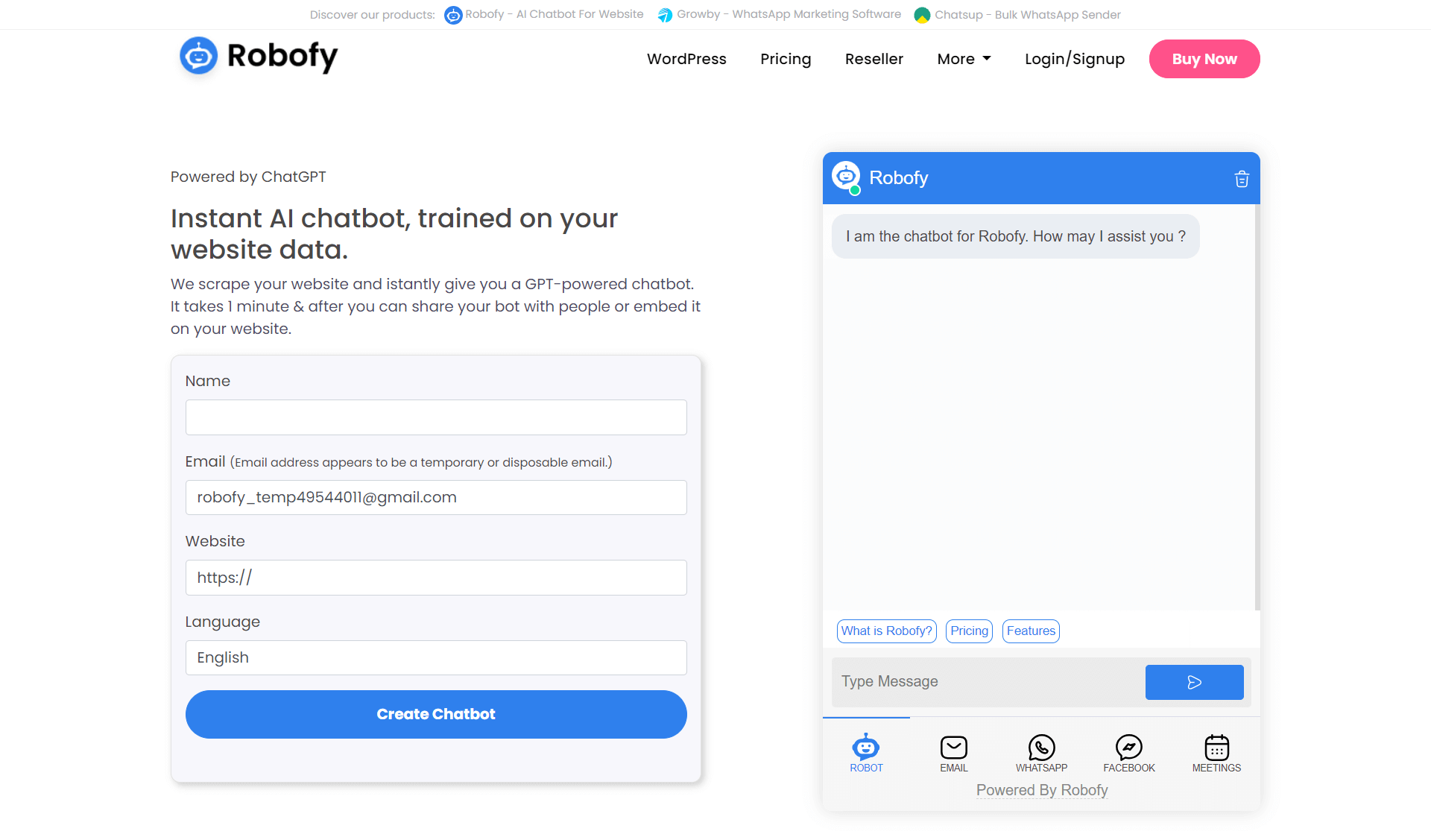 2-embedded chatbot