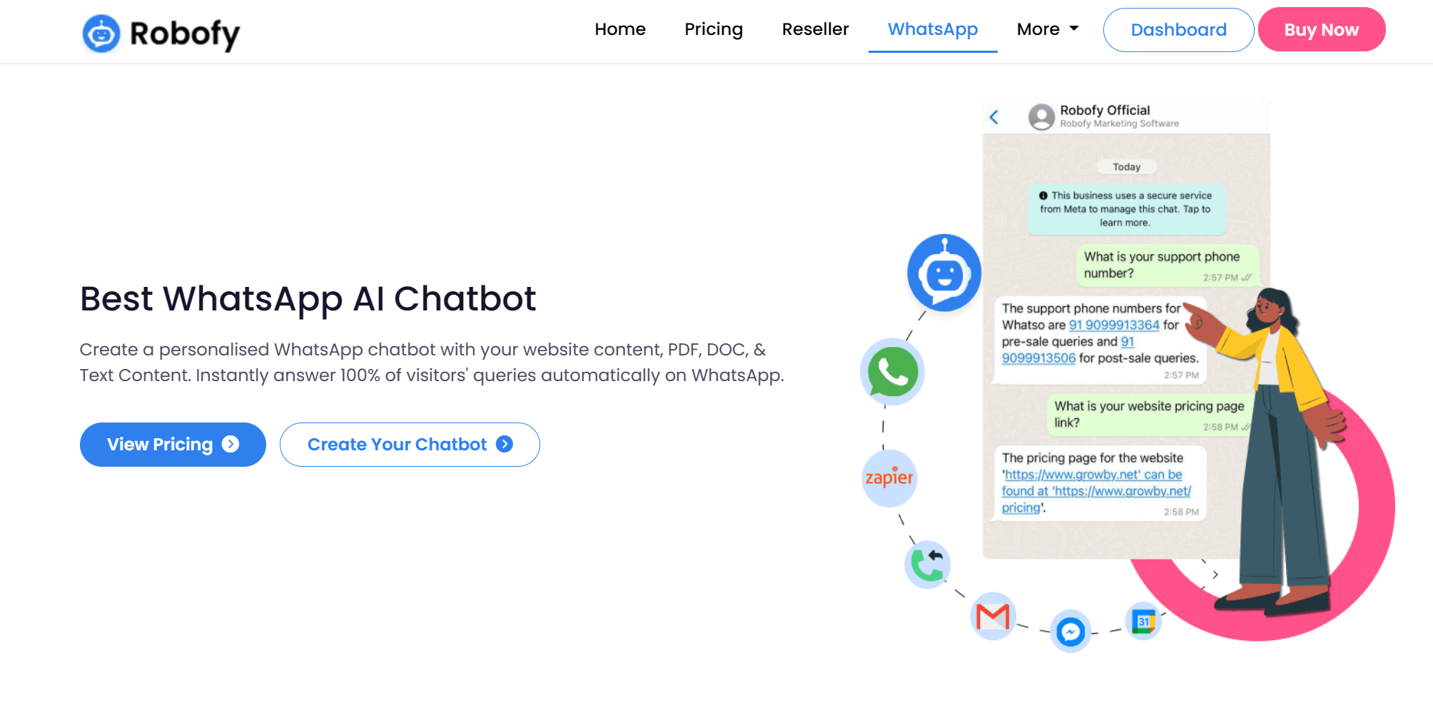 robofy whatsapp aqi chatbot