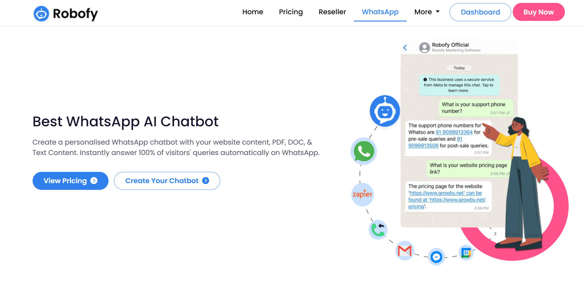 Top 10 Best WhatsApp AI Chatbot in 2024 – Robofy Blog